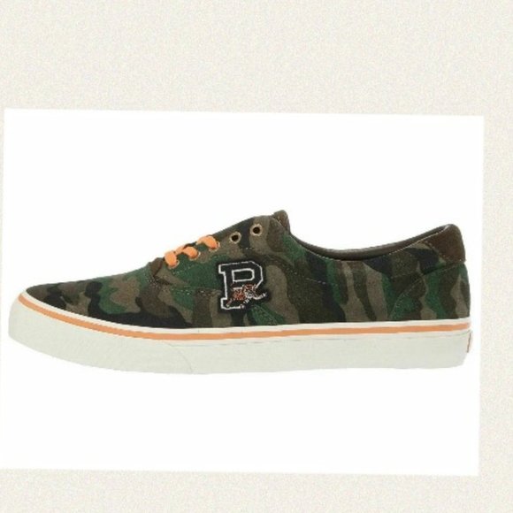 Polo Ralph Lauren Thorton III Mens Suede Camo Low Top Sneakers - Picture 4 of 7